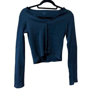 Brandy Melville Paige Ruffle Long Sleeve Top